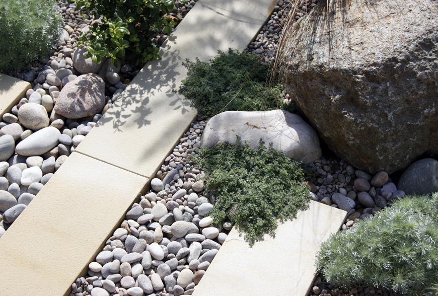 plank paving creates contrasting texture in greencube's chislehurst, kent garden design