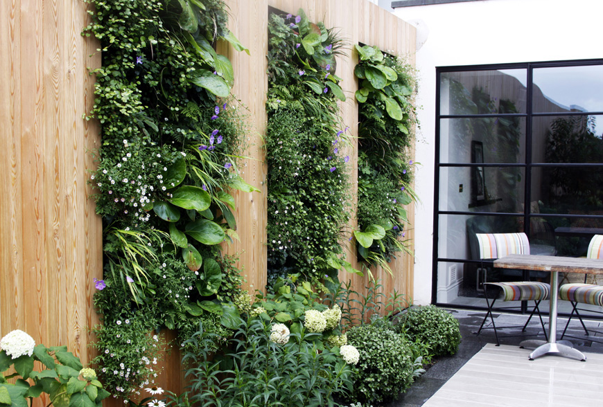 vertical living art in our greenwich garden design by greencube